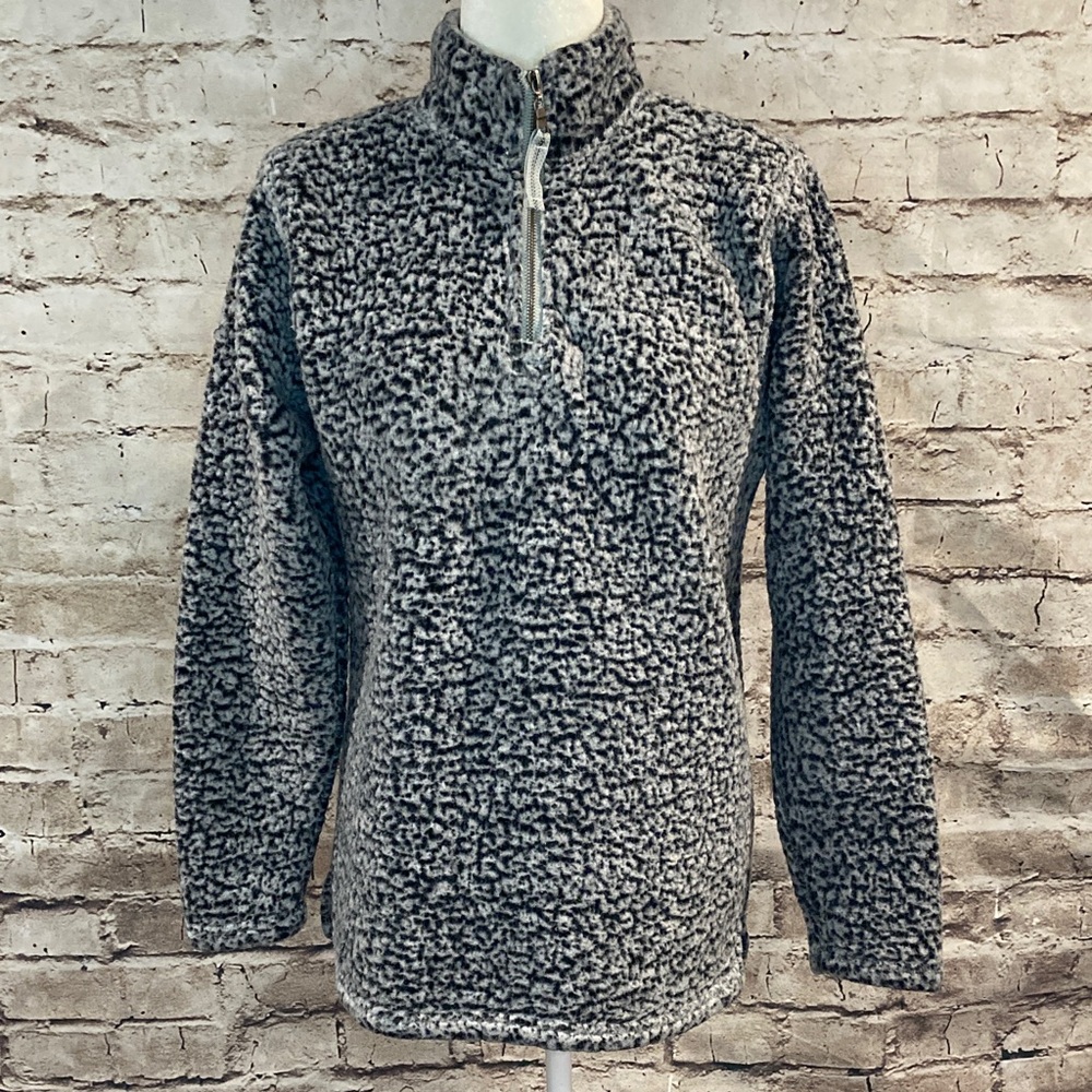J. America Black and White Quarter Zip - Picture 3 of 8